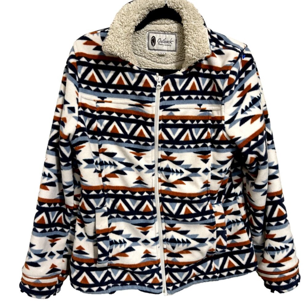 OUTBACK TRADING COMPANY Women's Aztec Outdoor COAT Jacket Western Size Small